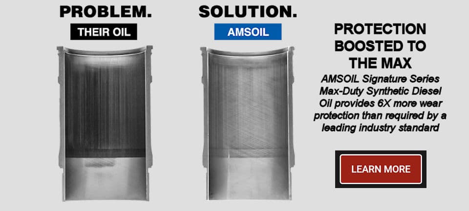 AMSOIL Provides 6 Times Wear Protection